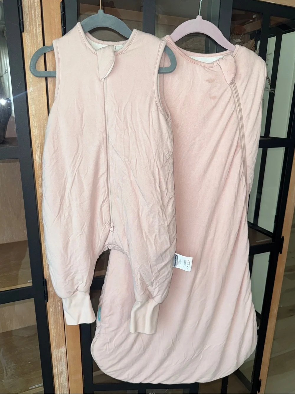 Bamboo sleep sack wearable blanket bundle blush kyte baby toddler girl zipper